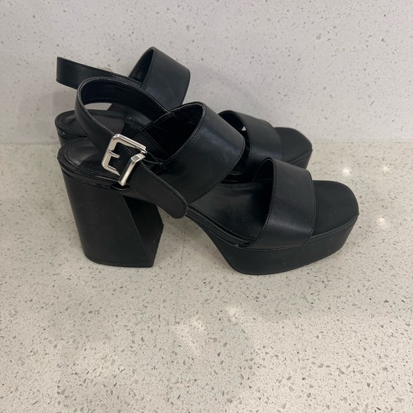 Urban Outfitters Rachel faux leather strappy platform heels - Picture 2 of 6